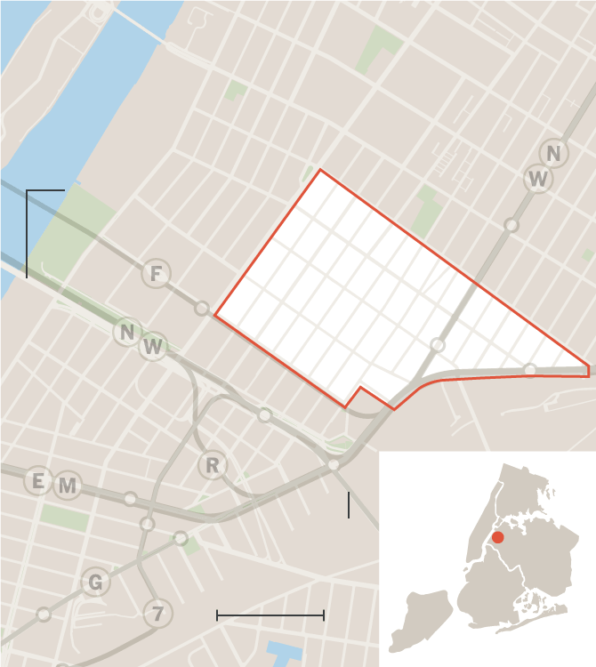 Map of the Dutch Kills neighborhood in Long Island City, Queens